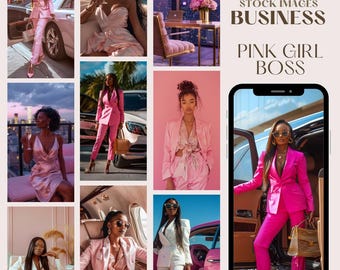 Melanin Girl Boss Aesthetic Stock Photos |  Pink Aeshtetic Stock image | Melanin Luxury Photos | Aesthetic Photo | Faceless Photo Marketing