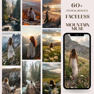 Nature Aesthetic Stock Photo | Mountain Images | Faceless Marketing | Nature Photography  | Aesthetic Lifestyle | Social Media Content