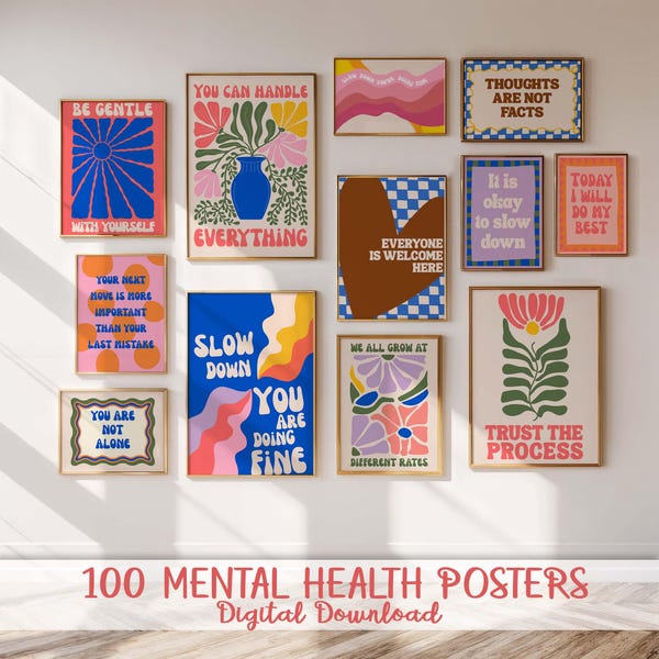Mental Health Posters - Etsy