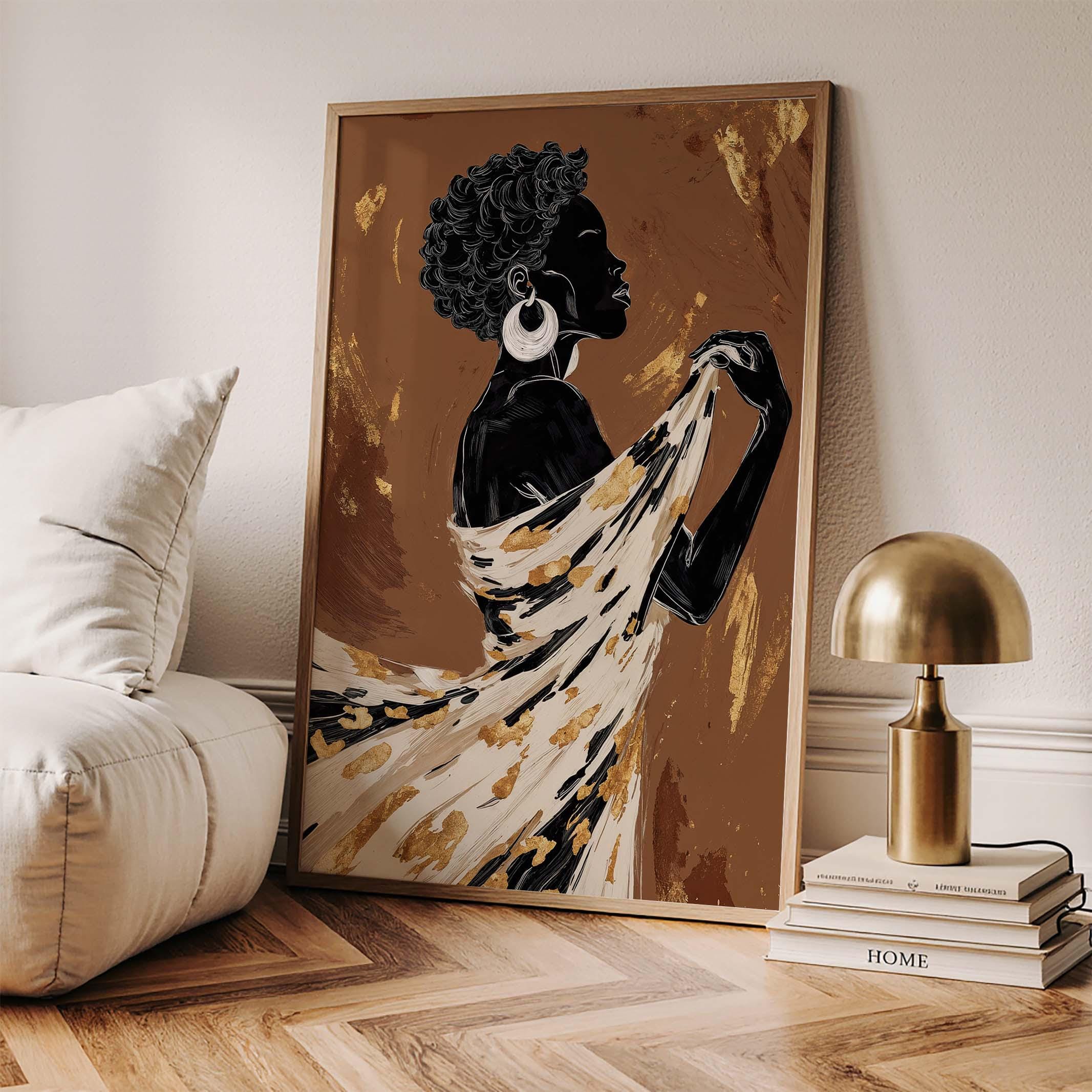 African American Wall Art Print, Black Woman Wall Art, Girl Room Decor ...