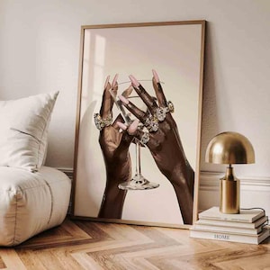 Black Woman Art, Trend art, Black Woman Wall Art, Black Girl Wall Art, digital wall art, Black girl art, Black poster art, Luxury Decor
