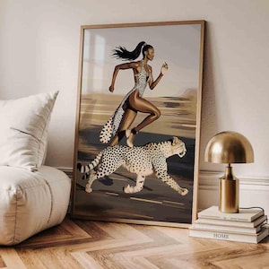 Black Woman Art, Trend art, Black Woman Wall Art, Black Girl Wall Art, Digital Wall Art, Black girl art, Black poster art, Luxury Decor