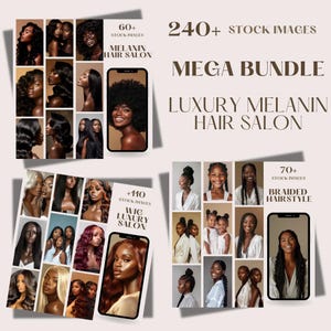 Melanin Stock Photos Hair Salon | Wig Stock Photos | Braided Beauty Stock Photo | Melanin Luxury Hair | Aesthetic Photo | Photo Marketing