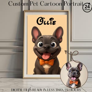 Retrato de mascota personalizado / Retrato de perro / Retrato de mascota / Retrato de foto / Arte mural para amantes de las mascotas
