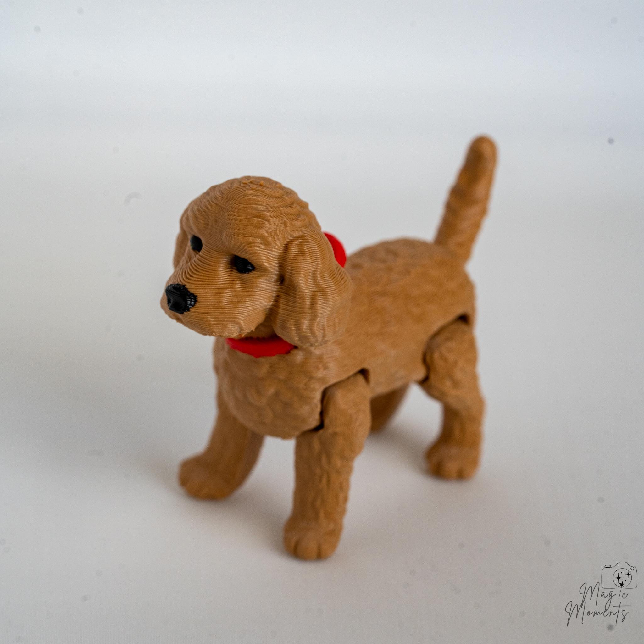 Mini Articulated Cockapoo Dog Figurine Keychain Desk Decor Collectible ...