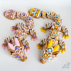 Easter Cookie Dragon 3D Printed Spring Fantasy Decor Gift