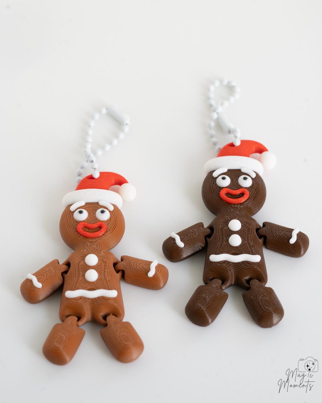 3D Printed Gingerbread Fidget – Christmas Ornament, Stocking Filler ...