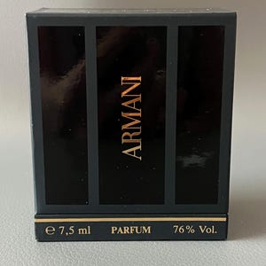 Armani Classic 1980s Giorgio Armani, Pure Perfume Extrait 7.5 ml 1/4 fl. oz. rare, vintage