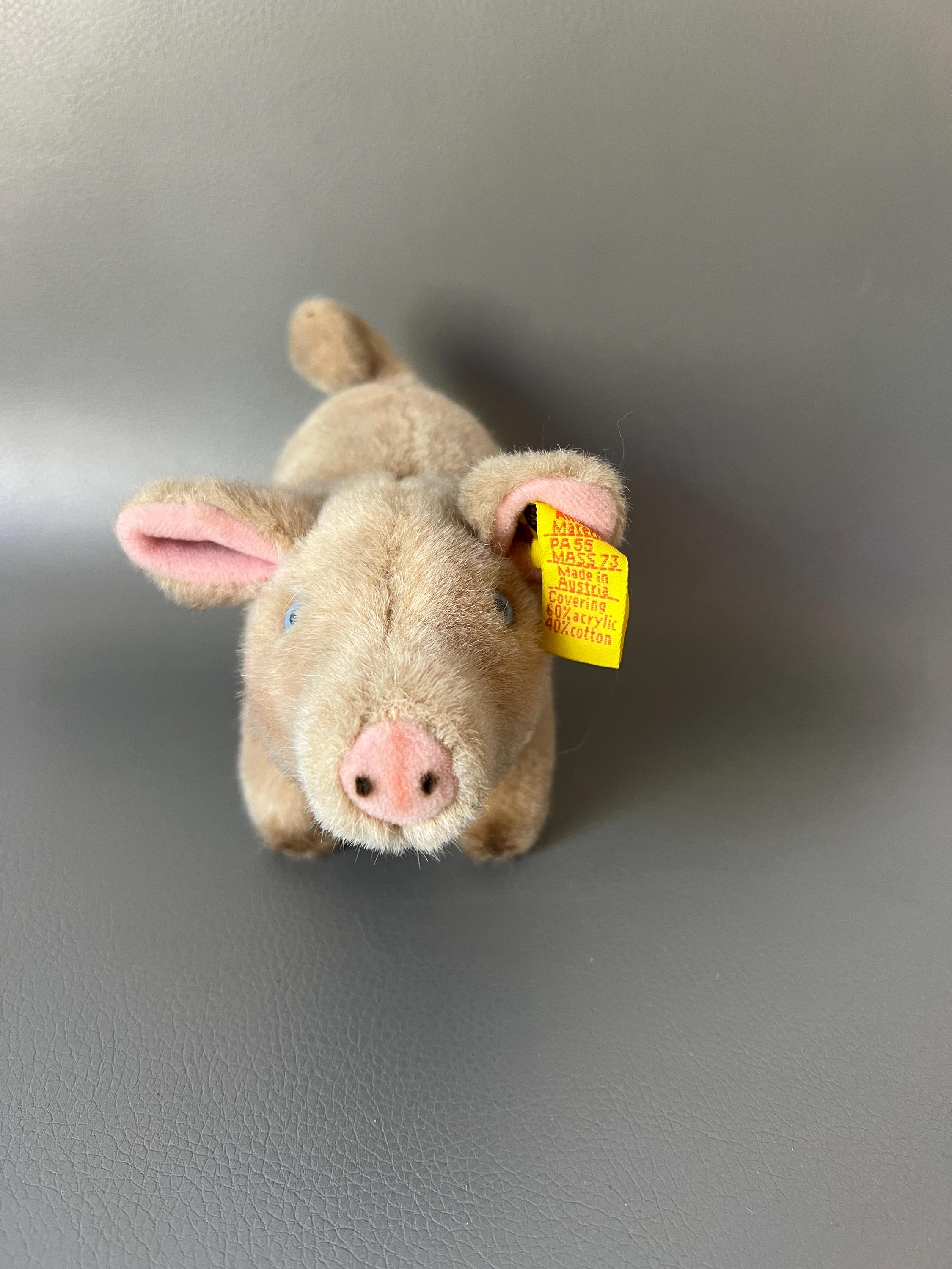 VINTAGE 1950'S STEIFF Joggi Hérisson Porc-Epic Peluche Avec Bouton EUR