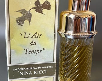 Vintage Nina Ricci L'air Du Temps Eau De Toilette (1.7 Oz) - Etsy