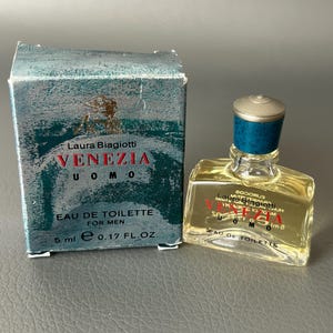Venezia Uomo by Laura Biagiotti Eau de Toilette Splash 5 ml 0.17 oz Men Vintage