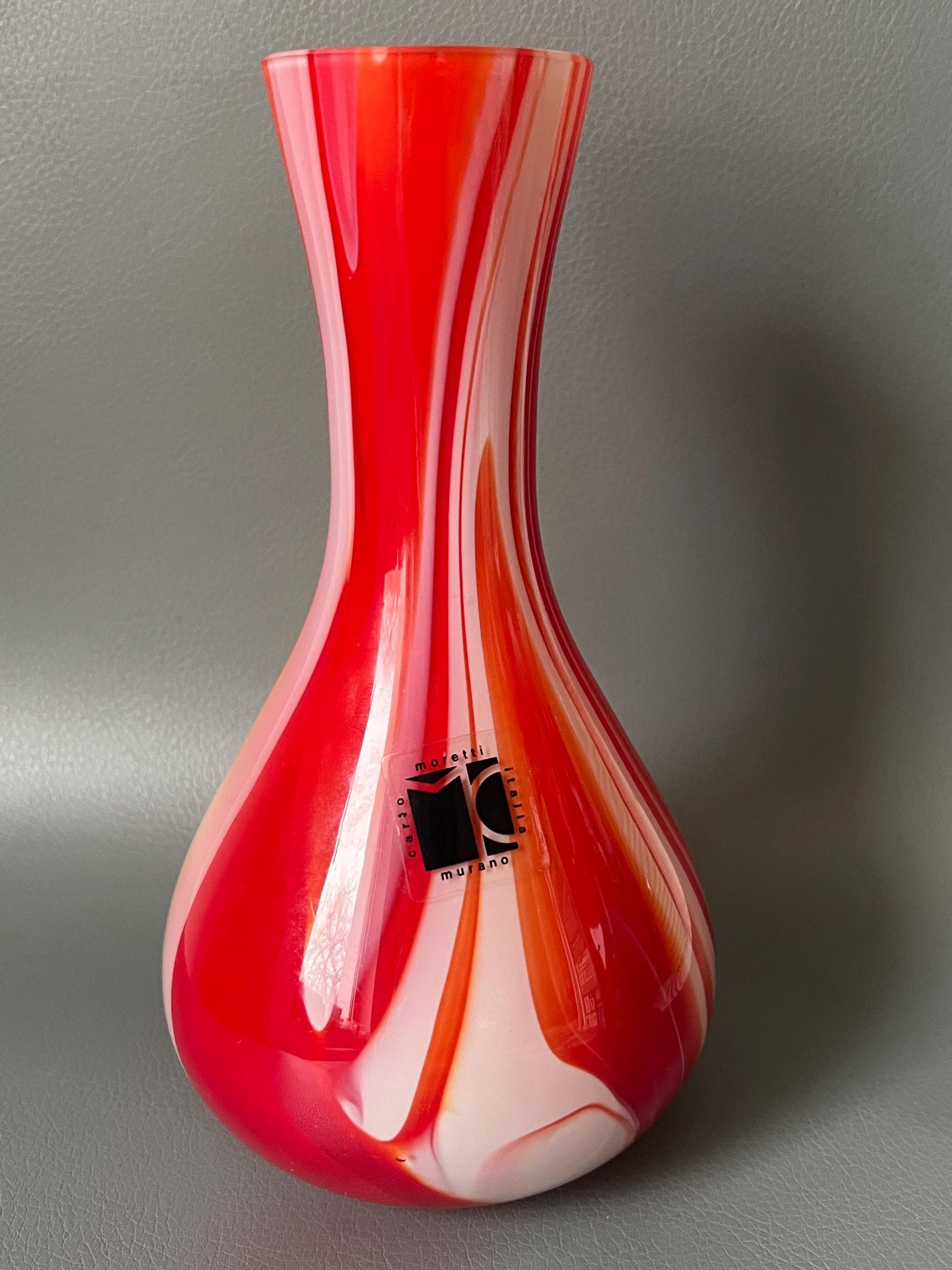 Carlo Moretti Red Vase - Etsy