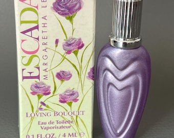 Vintage Escada Fragrance Bottle Lot ~ Loving Bouquet . Lily Chic