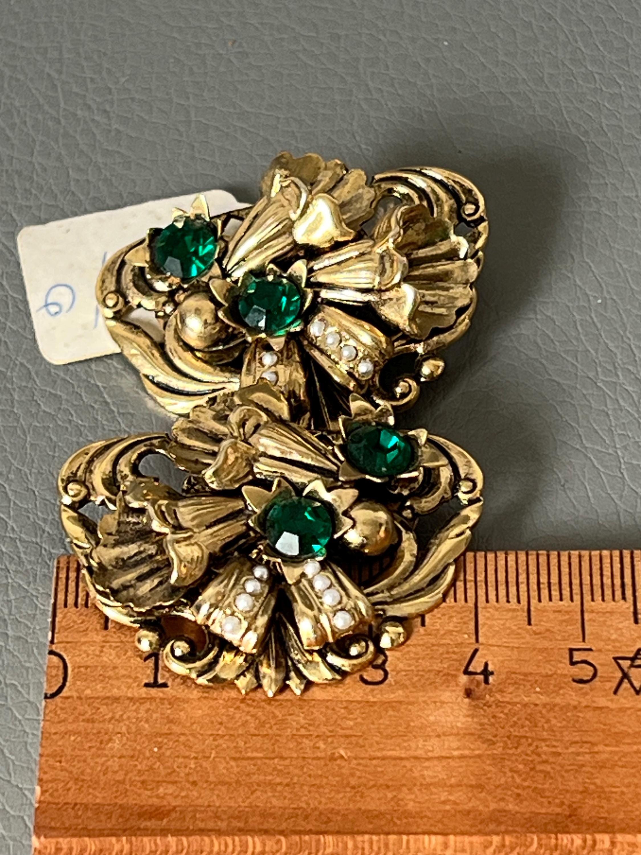 MURANO CLPS Boucles d'orelles Vert Lumneux & Doré Perle en verre soufflé Goutte Murano