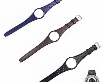 Leather Watch Strap for Omega Dynamic Genève – Black, Brown, Blue Options