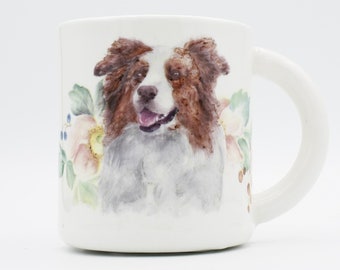 Aussie Dog Mug | coffee mug tea cup | dog pet lover gift idea | dog art | pet dog lovers | dog mom dog dad gift | in stock