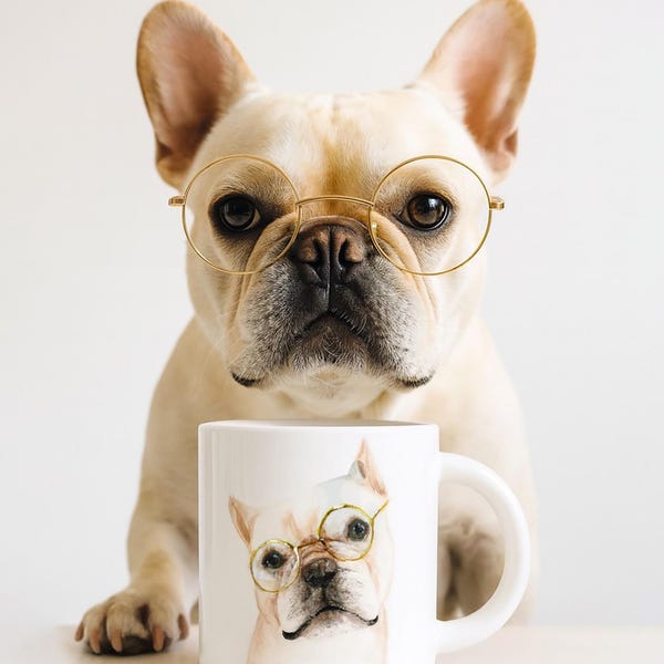 Custom Pet Portrait Mug | Personalized Gift for Dog and Cat Lovers