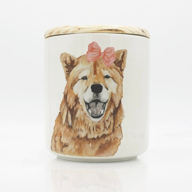 Pet Urn featuring your pet handmade personalized customizable with name and dates holds ashes fur feathers made to order image 8