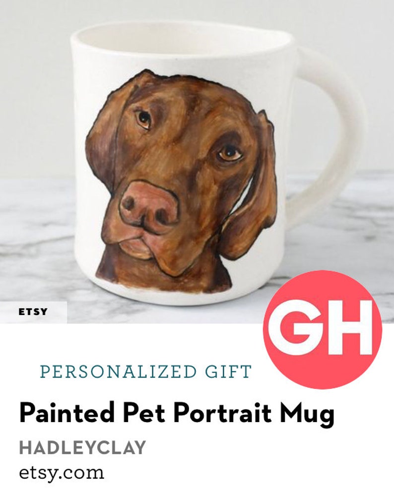 Yorkie mug coffee mug tea cup dog wearing flower crown pet portrait mug in stock dog mom, dog dad gift idea image 6