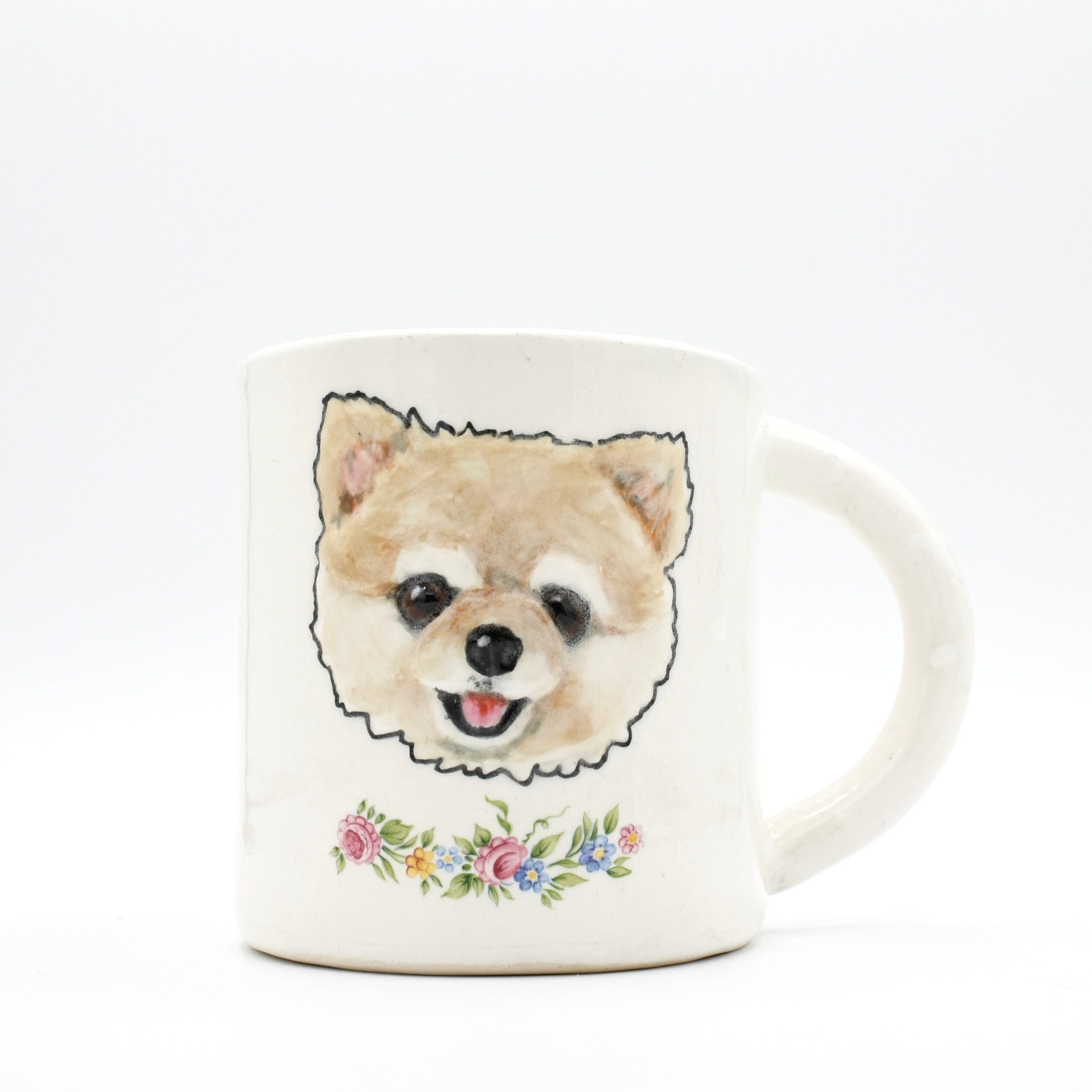 Pomeranian Smile Mug Cute Happy Dog Mug Coffee Cup Tea Cup Animal