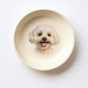 Bichon Frise Ring Dish – Hand-Painted Ceramic Dog Trinket Dish