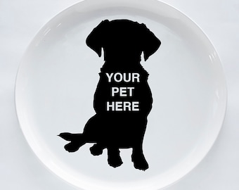 Pet Platter | medium serving platter | handmade | dog cat portrait | personalized custom pet portrait | made to order | from your photos