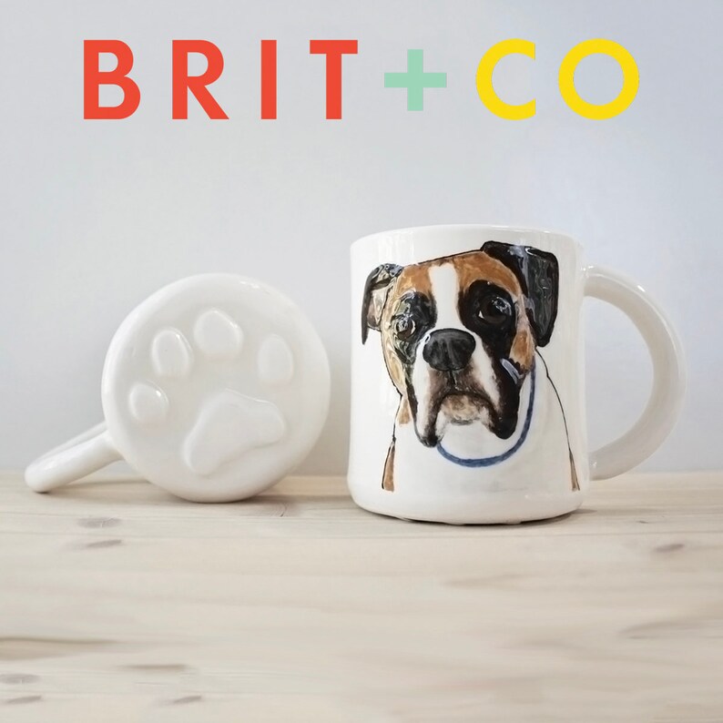 Yorkie mug coffee mug tea cup dog wearing flower crown pet portrait mug in stock dog mom, dog dad gift idea image 5