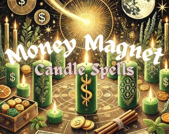 Candela magnetica per soldi / Incantesimo per prosperità e successo finanziario