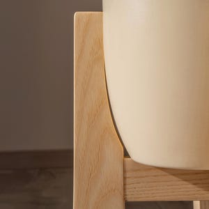 indoor plant stand, wood plant stand, handmade furniture, oak