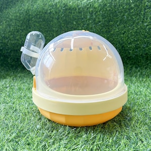 Transportín portátil para hámster hecho a mano: jaula de viaje transpirable con botella de agua para hámsteres enanos y mascotas pequeñas, regalo de cumpleaños, regalo para ella