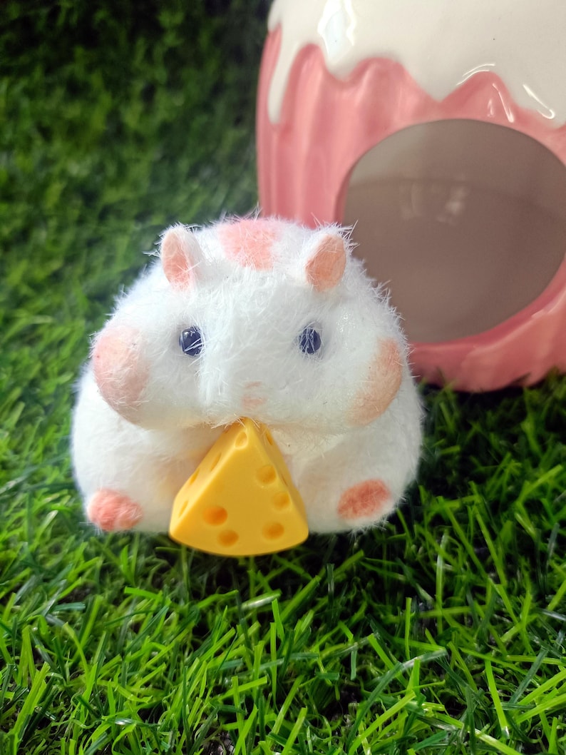 Furry Squishy Hamster Flexible Silicone Hamster Anxiety Stress Photo Inspiration