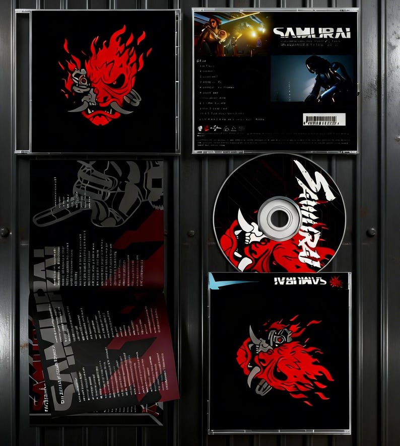 Samurai Band Album Cyberpunk 2077-CD -lyric Book-postcard-merchandise ...