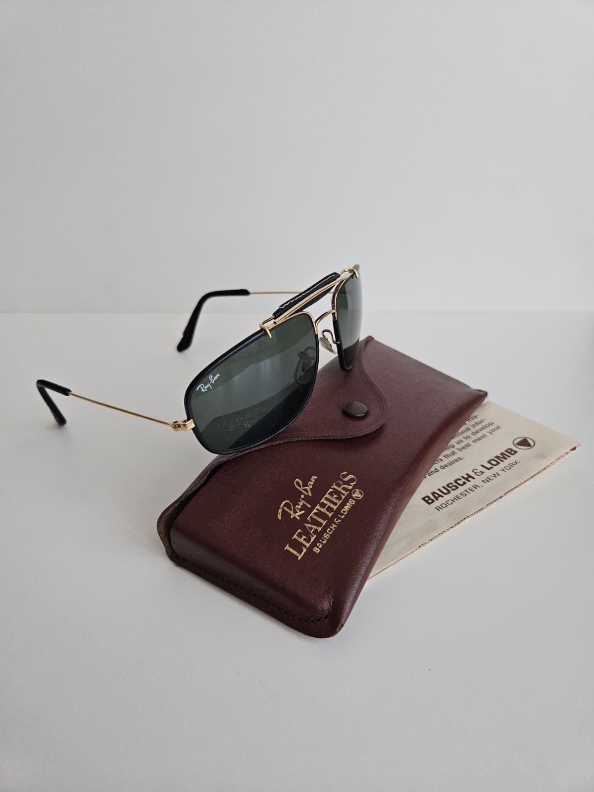 Very Rare | Ray-ban B&L Leathers Explorer Black 58mm G-15 