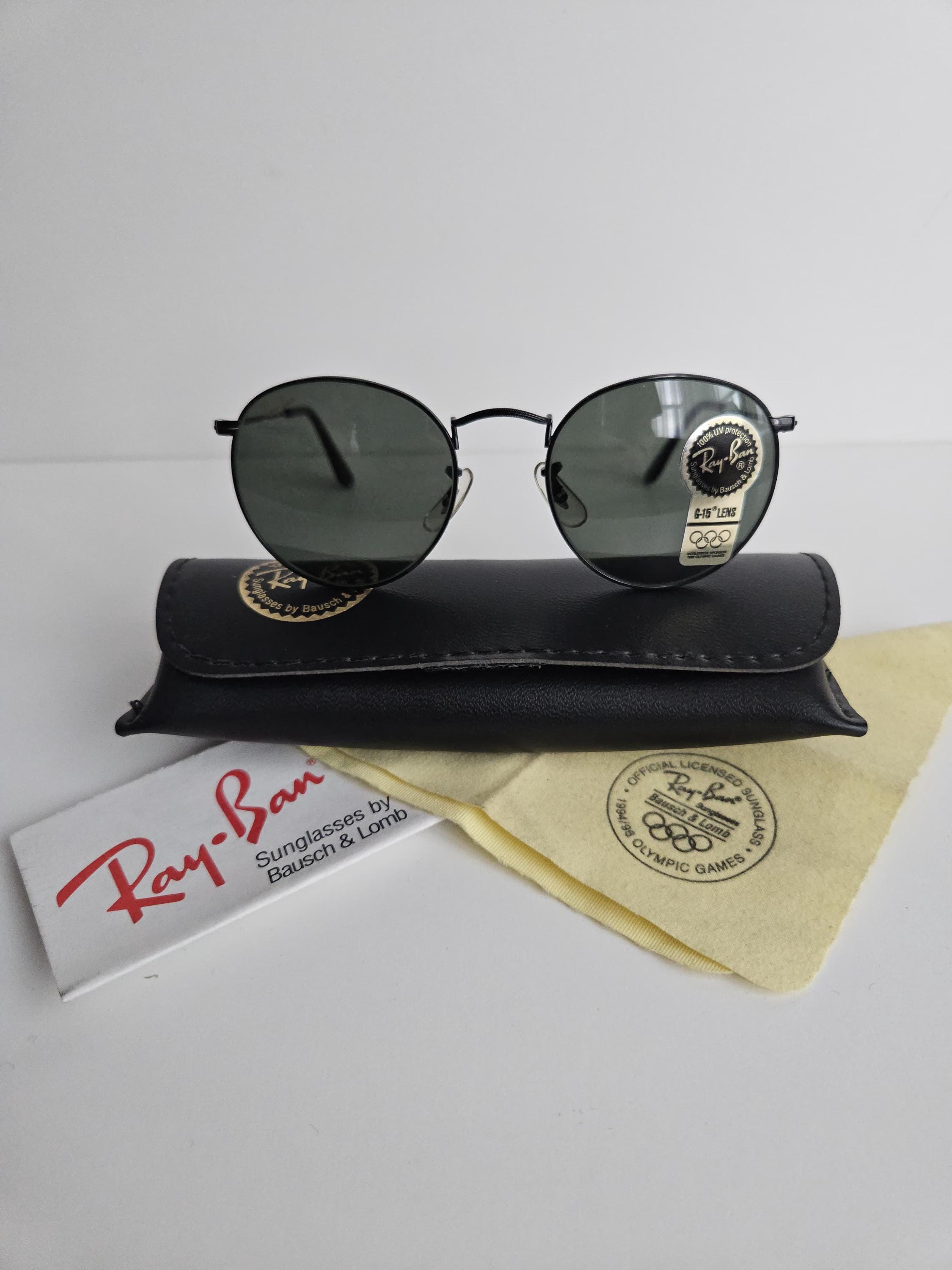 Vintage Ray-ban B&L W0604 Black Chrome Sunglasses - Etsy
