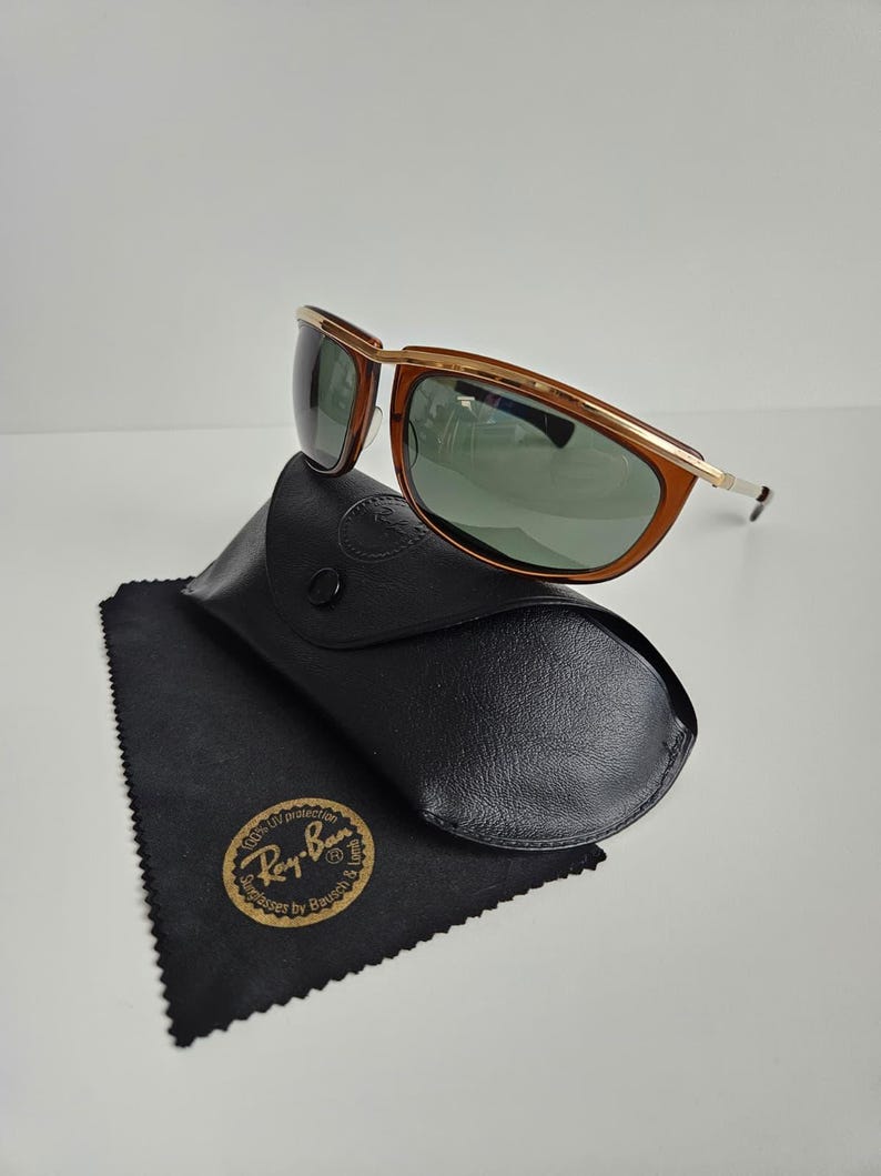 Rarissimi occhiali da sole Ray-Ban B&L L1001 Wayfarer Olympian I oro/bronzo immagine 2