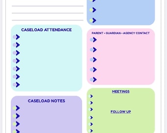 Style #3 School Counselor Digital Daily Planner- Portrait