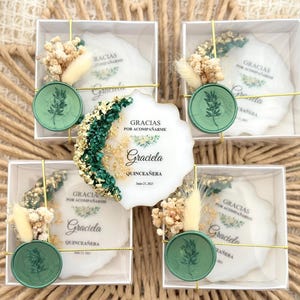 Personalized Quinceañera Magnet Favors Elegant Mis Quince Anos Keepsake