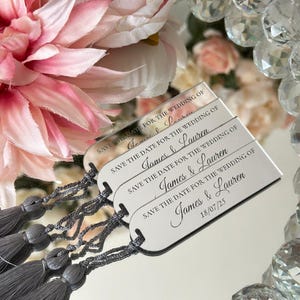 Marqueurs de table de mariage, Décorations de table de mariage, Étiquettes de table de mariage, Cartes de table de mariage, Étiquettes pour nom de mariage, Marque-places miroir en acrylique