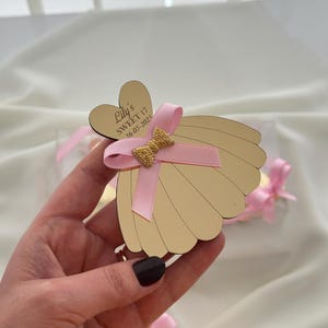 Gouden feestbedankjes voor quinceañera, Sweet 16 en 15, aangepaste magneetaandenkens, gepersonaliseerde cadeaus