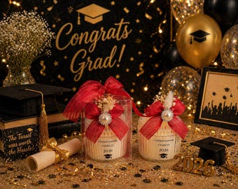 Graduation Party Favors – Personalized Scented Tin Candles, Class of ...