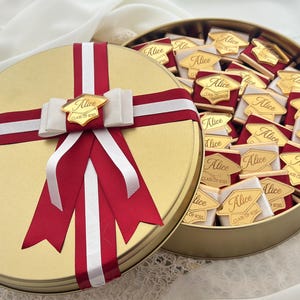 Personalized Graduation Chocolate Favors – Custom Name Chocolates Class of 2025 Gifts