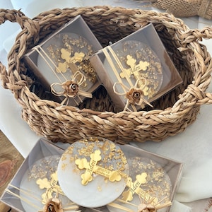 Personalized Baptism Favors – Christening Cross Gift, Custom Communion or Baptism Gift for Boys and Girls