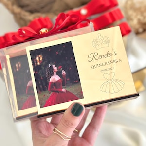 Personalized Sweet 15/16 Picture Frame Keepsake – Quinceañera Party Favors & Mis Quince Años Gift