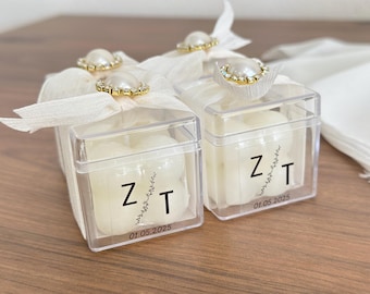 Custom Bubble Candle Favors – Wedding, Bridal Shower, Bridesmaid & Baby Shower Personalized Keepsakes