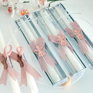 Personalized Baptism Candle – Custom 10″ Unity & Keepsake Candle for Wedding, Christening, Communion Memorials