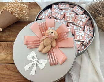 Personalized Baby Shower Chocolates – Custom Boy & Girl Favors – Welcome Baby Treats for Guests