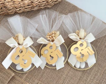 Bomboniere personalizzate con mandorle per compleanni importanti – Bomboniere con mandorle Jordan – Regalo per festeggiare il 30° - 90° compleanno
