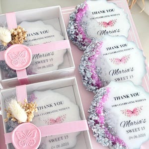 Quinceañera Party Favors  Pink Silver – Sweet 15 & Sweet 16 Gifts, Mis Quince Birthday Party Favors