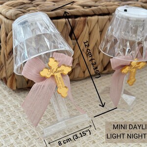 Bomboniera con paralume mini personalizzato - Baby Shower, rivelazione del sesso, battesimo, primo compleanno, regalo per neonato, ricordo di benvenuto