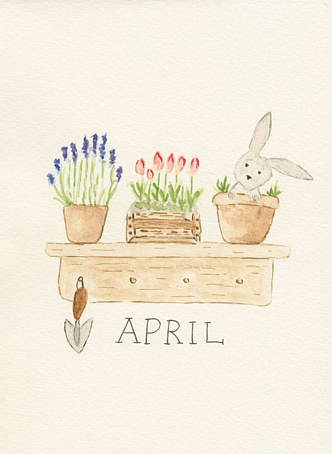 April Spring Time | A6 Greeting Card | Écrire - Etsy